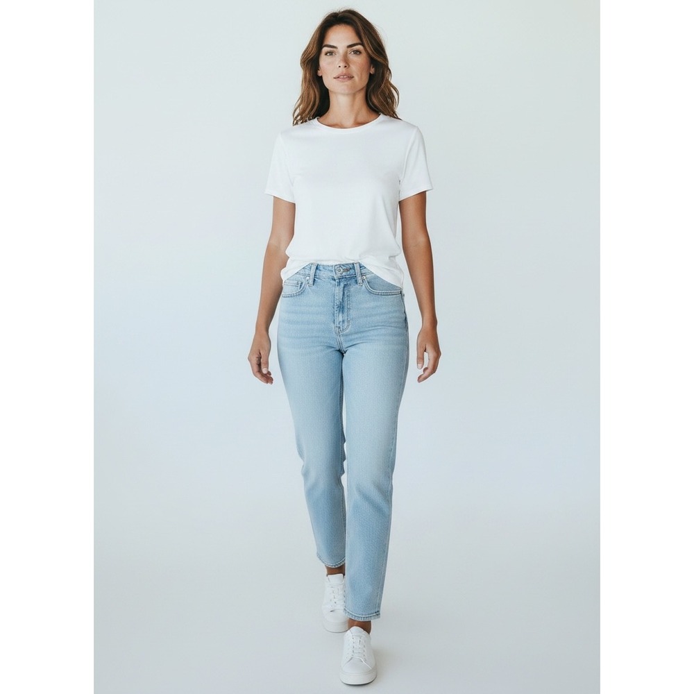 VintageMadewell‎ High Rise Straight Leg Light Wash Denim Jeans Womens 26